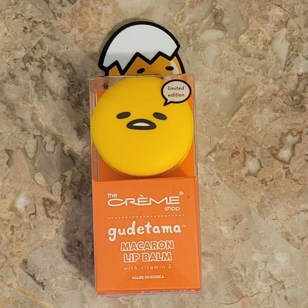 The Cremé Shop New Eggyolk Cinnamoroll Macaron Lip Balm with Vitamin E